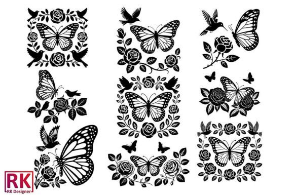Butterfly Floral Laser Cut Vector Bundle Review