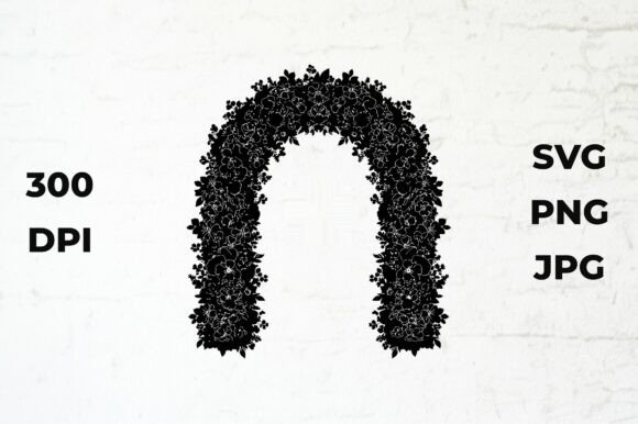 Floral Archway Silhouette Illustration Review