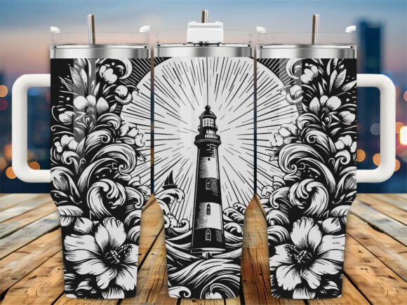Floral Beach Light 40oz Tumbler Review