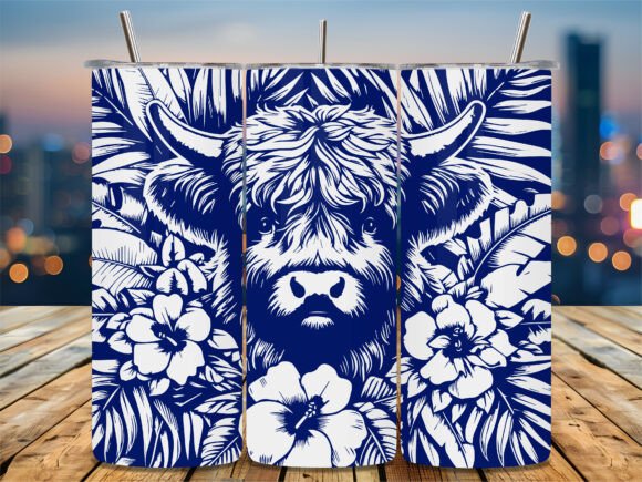 Floral Highland Cow Blue: A Designer's Real-World Review
