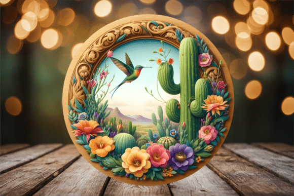 Hummingbird Floral Cactus Door Hanger Review