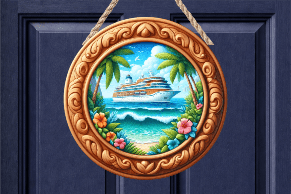 Paradise Beach Cruise Floral Door Sign Review