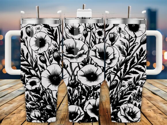 Red Floral Pattern 40oz Tumbler Review