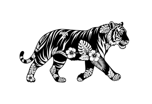 Tribal Tiger Floral Tropical Jungle Review